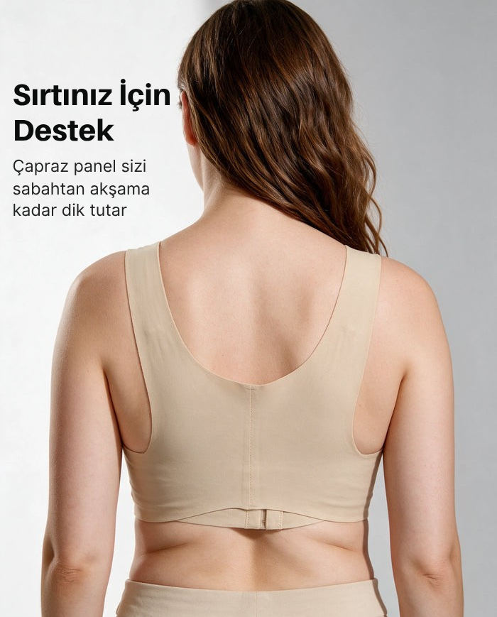 FitKompress™ Çapraz Sırt Dik Duruş Sütyeni